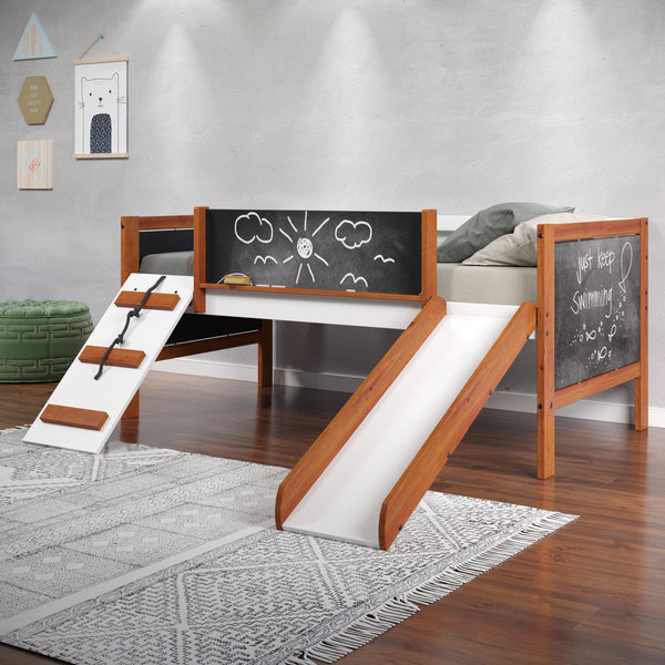 Aurea Twin Loft Bed with Slide