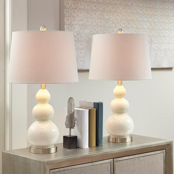 Decorative White Table Lamps | Set of 22Ollix