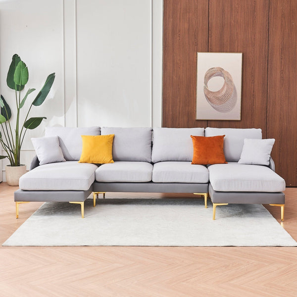 Modern large Sectional Sofa | Grey1Ustyle