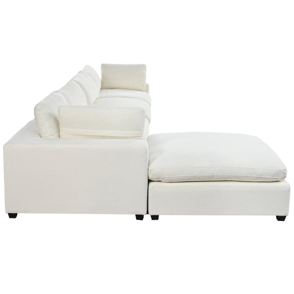 Oversized Modular Sofa with Removable Ottoman5Ustyle