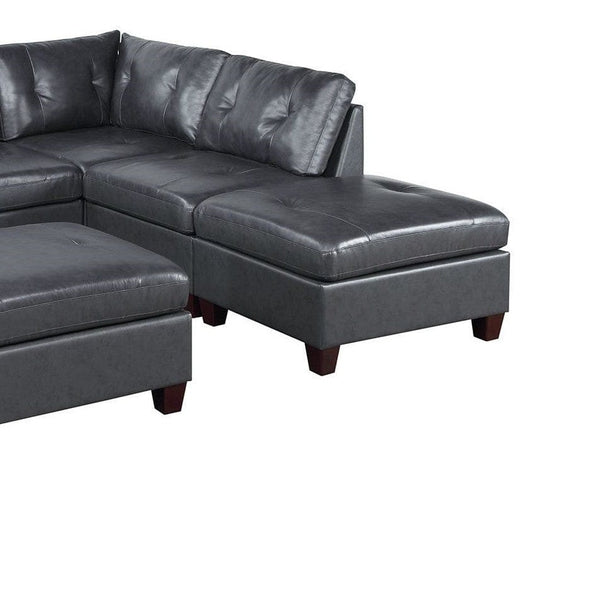Genuine Leather Sofa & Ottoman Set | 7 Pcs6Acme