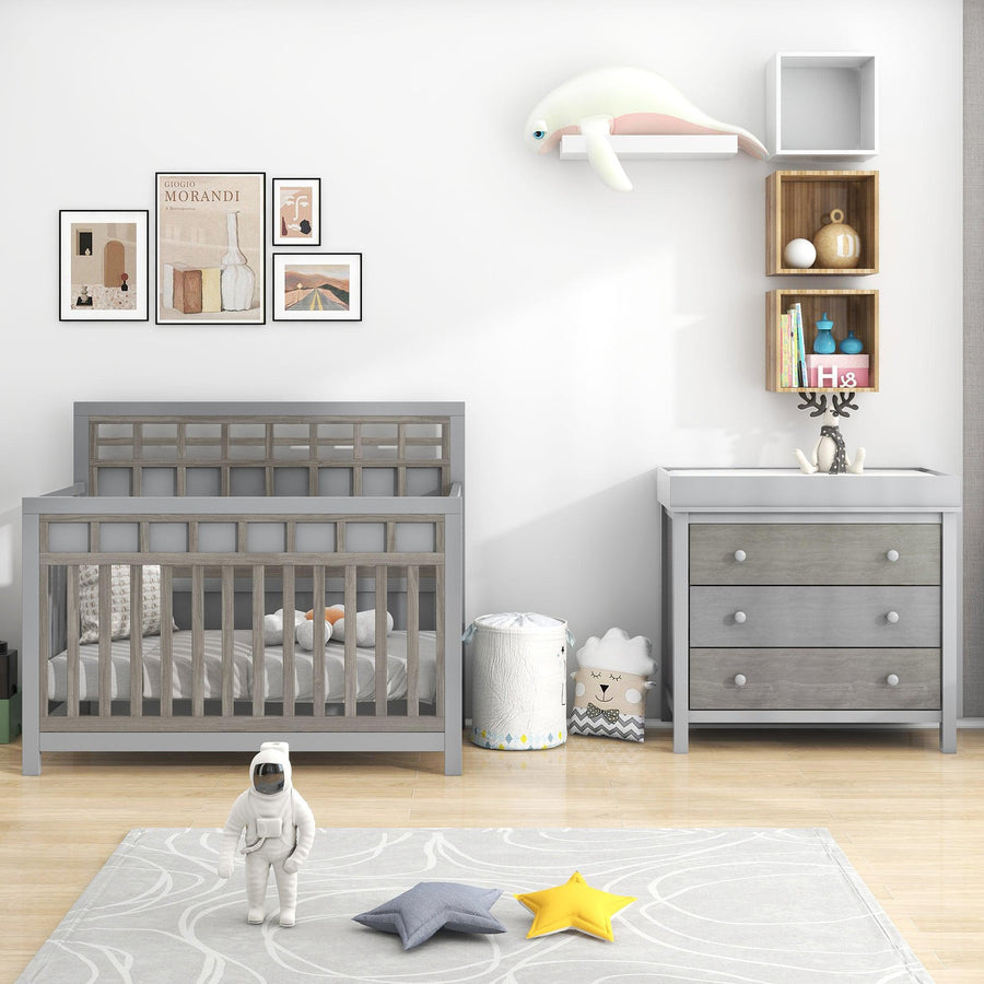 grey-crib-toddler-bed-set