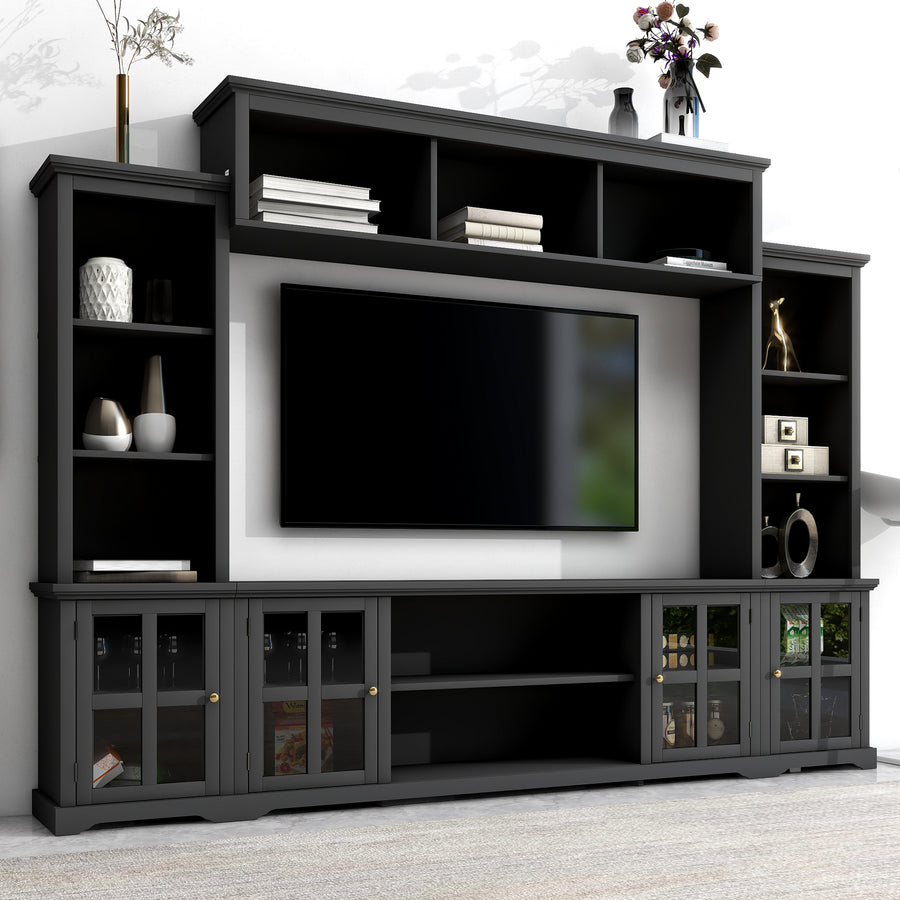 black-modern-tv-console-with-bridge