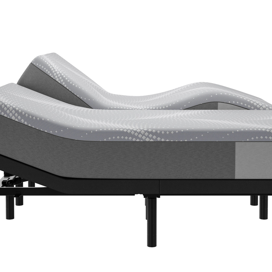 sealy adjustable bed base in white background
