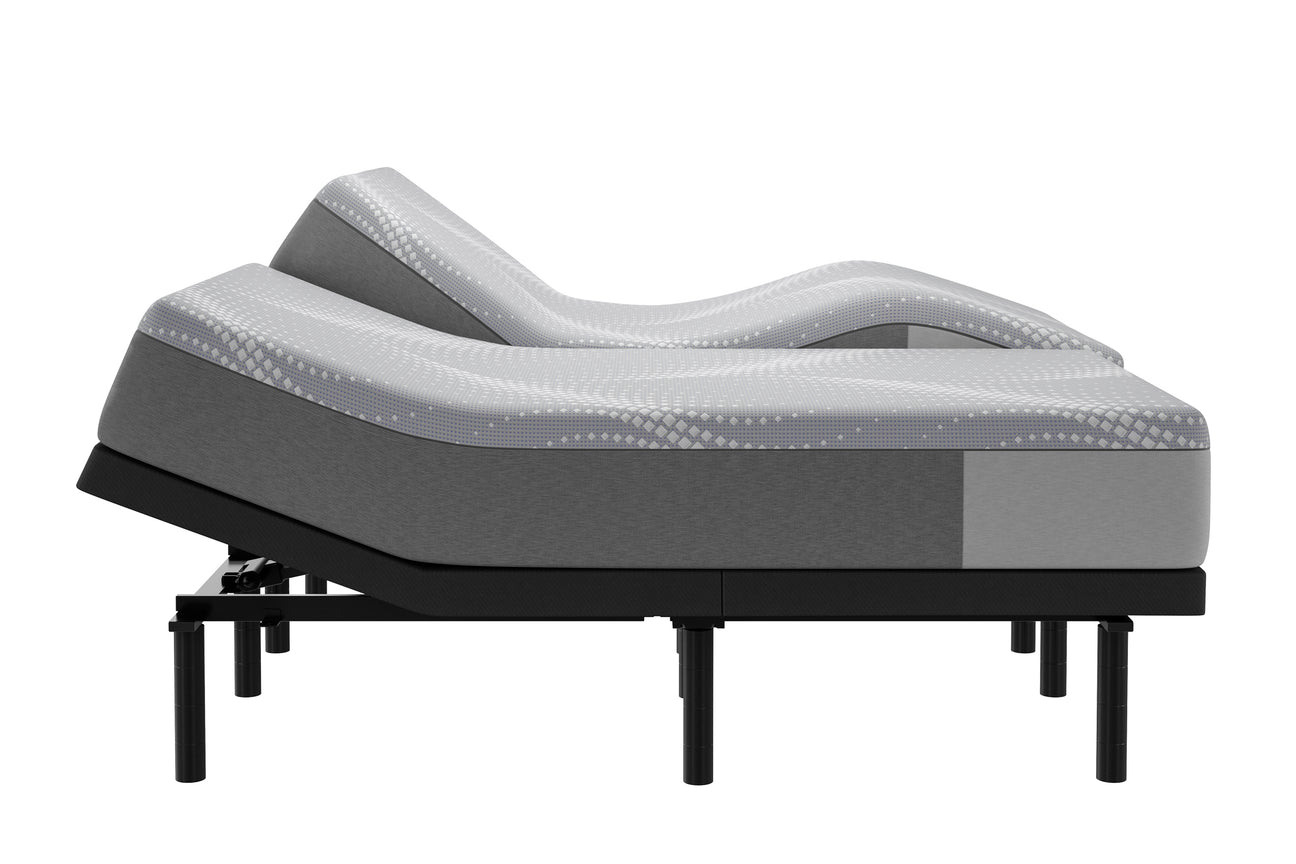 sealy adjustable bed base in white background