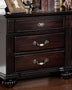 Acme 1pc Nightstand Dark Walnut Solid Wood Mattress-Xperts-Florida