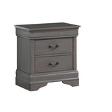 Acme 1pc Solid Wood Grey Nightstand Mattress-Xperts-Florida