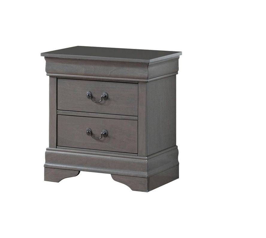 Acme 1pc Solid Wood Grey Nightstand Mattress-Xperts-Florida