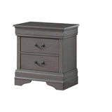 Acme 1pc Solid Wood Grey Nightstand Mattress-Xperts-Florida