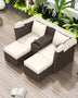 Acme 2-Seater Outdoor Patio Daybed - White Mattress-Xperts-Florida