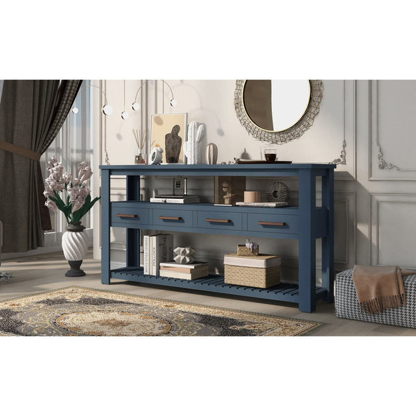 Blue Modern Console Sofa Table4Ustyle