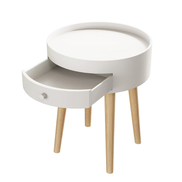 Classy White Side Table1Acme