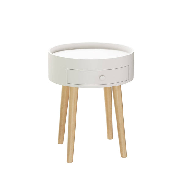 Classy White Side Table2Acme