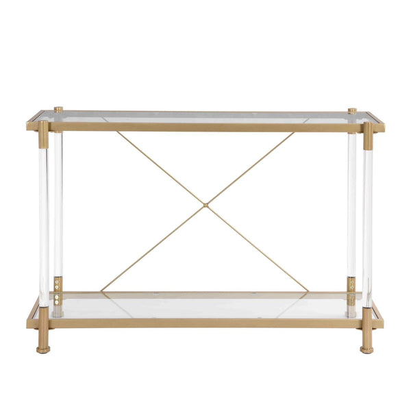 Glass Sofa Table | Modern Clear Acrylic5On-Trend