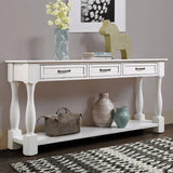 HOME OEING Store Store Wood Sofa Table - Antique White 63 inches Antique White | 63
