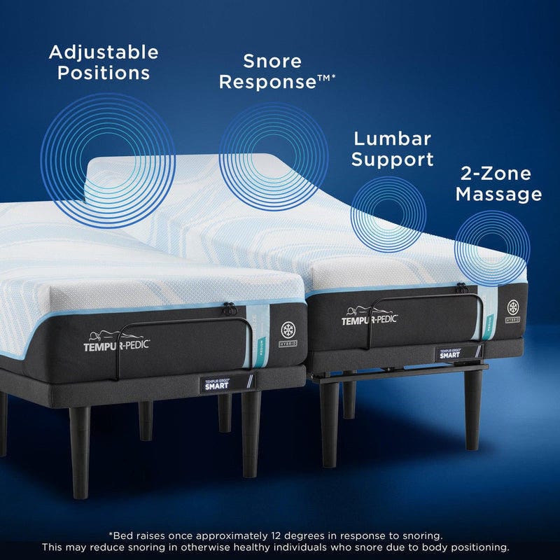 Tempurpedic TEMPUR-Ergo® Smart Base Tempur-Pedic Ergo Smart™ Adjustable Bed Base Mattress-Xperts-Florida