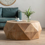 Ustyle Artistic Modern Wooden Geometric Coffee Table Mattress-Xperts-Florida