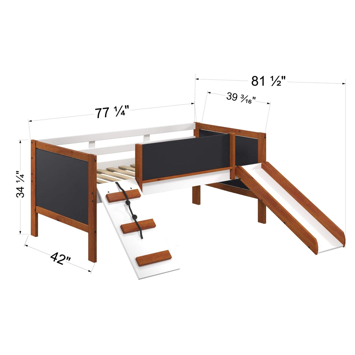 Acme Aurea Twin Loft Bed with Slide Auera Twin Loft Bed with Slide  Mattress-Xperts-Florida