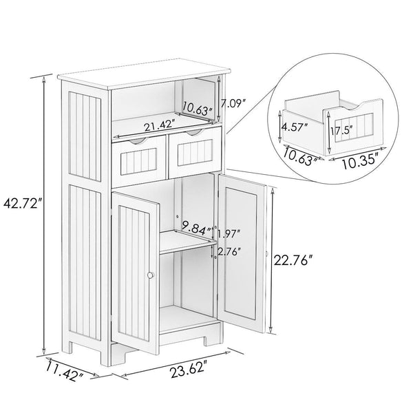 On-Trend Bathroom Cabinet | White Small Cabinet Mattress-Xperts-Florida