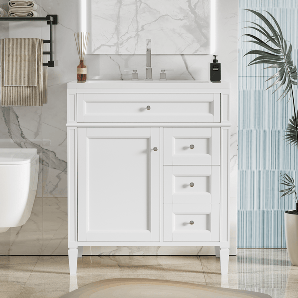30''Bathroom Vanity and Sink with Great Storage4MRS