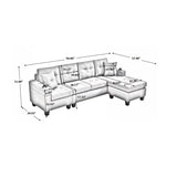 Acme Beautiful Blue Modern Sectional Sofa Mattress-Xperts-Florida