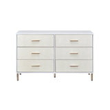 Acme Bedroom Dresser White Champagne with Gold Finish Mattress-Xperts-Florida