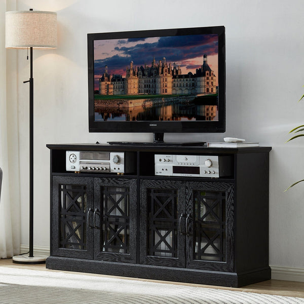 Black Cottage Style 53 TV Console2Homemax Furniture