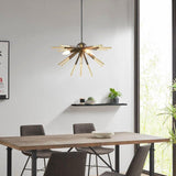 DecoElegance Black Modern LED Chandeiler Unique Spikey Drop Chandelier | Indoor Lighting  Mattress-Xperts-Florida