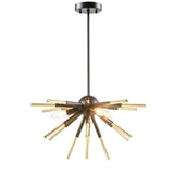 DecoElegance Black Modern LED Chandeiler Unique Spikey Drop Chandelier | Indoor Lighting  Mattress-Xperts-Florida