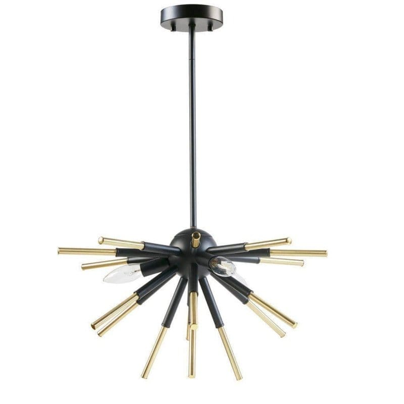 DecoElegance Black Modern LED Chandeiler Unique Spikey Drop Chandelier | Indoor Lighting  Mattress-Xperts-Florida