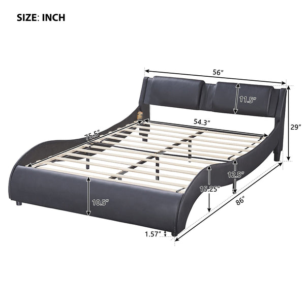 Acme Black Modern Upholstered Bed Perfect for Teen Boys Mattress-Xperts-Florida