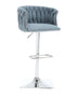 coolmore Blue Barstools | Counter Height (Set 2) Blue Velvet Counter Height Barstools  Mattress-Xperts-Florida