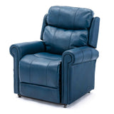 mattress xperts Blue Leather Lift Chair with Massage Mattress-Xperts-Florida