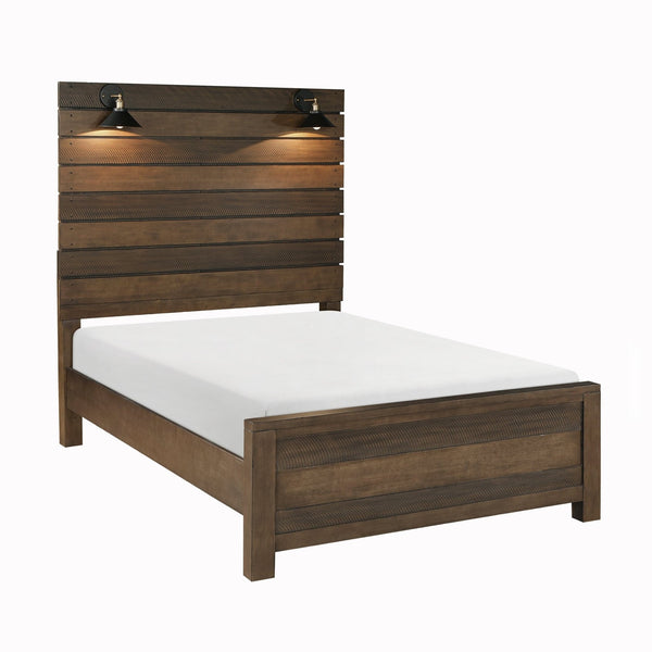 Kanepe Bold Designer Wooden Pallet Bed With Built in Lights Mattress-Xperts-Florida