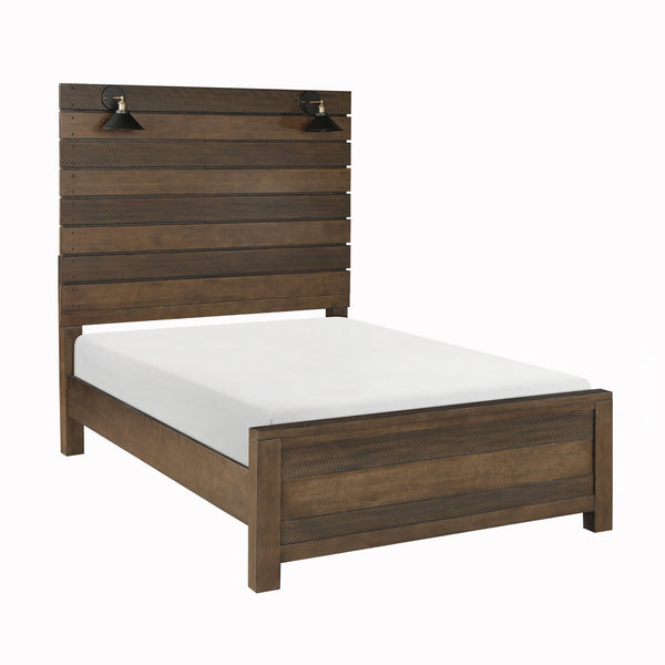 Kanepe Bold Designer Wooden Pallet Bed With Built in Lights Mattress-Xperts-Florida