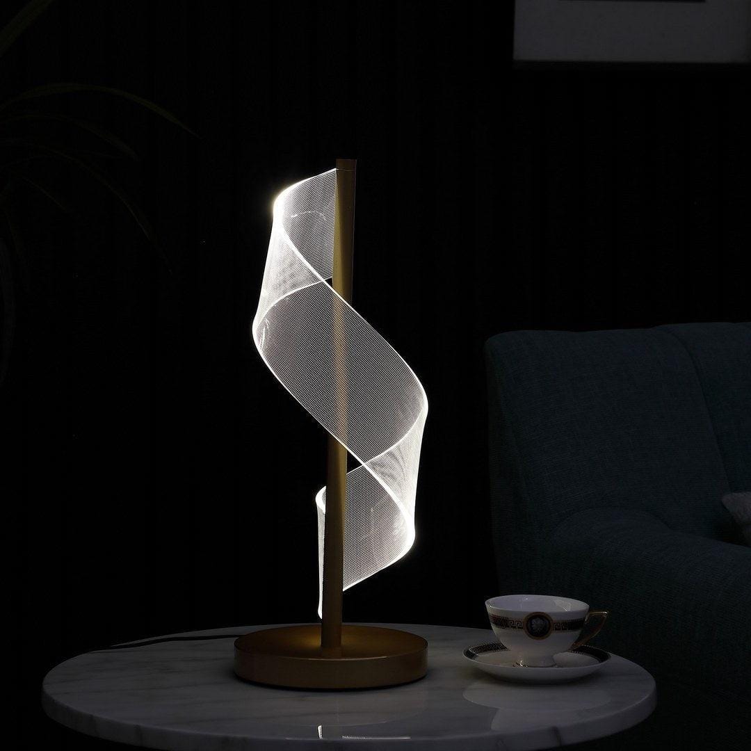 Au Courant Interiors Breathtaking Modern "S" Wave LED Table Lamp LED "S" Wave Modern table Lamp | Unique and Exclusive Mattress-Xperts-Florida