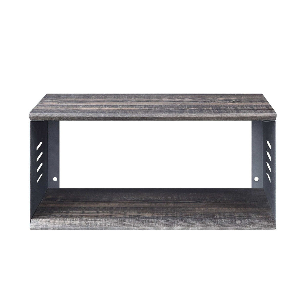 Acme Cargo Accent Table w/Wall Shelf in Gunmetal Mattress-Xperts-Florida