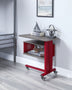 Acme Cargo Accent Table w/Wall Shelf in Red Mattress-Xperts-Florida