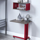 Acme Cargo Accent Table w/Wall Shelf in Red Mattress-Xperts-Florida