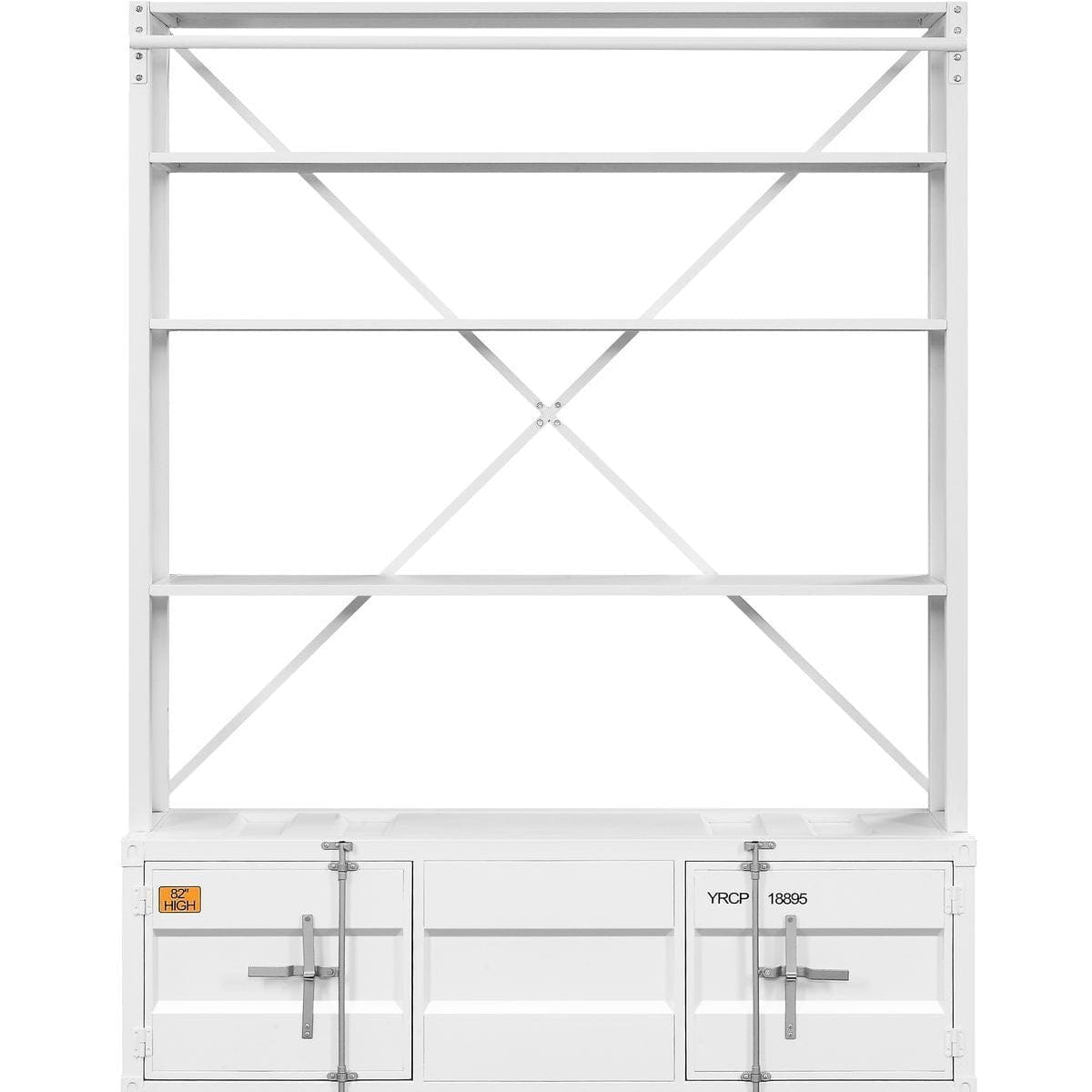 Acme Cargo Bookshelf & Ladder, White Mattress-Xperts-Florida