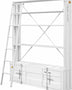 Acme Cargo Bookshelf & Ladder, White Mattress-Xperts-Florida