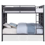 Acme Cargo Bunk Bed Full over Full Gunmetal Young Boy Cargo Bunk Bed Full over Full Gunmetal Mattress-Xperts-Florida