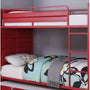 Acme Cargo Bunk Bed (Full/Full), Red Young Boy Cargo Bunk Bed Full over Full Red Mattress-Xperts-Florida