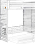 Acme Cargo Bunk Bed (Full/Full), White Young Boy Cargo Bunk Bed Full over Full White Mattress-Xperts-Florida