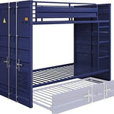 Acme Cargo Bunk Bed (Twin/Twin), Blue Mattress-Xperts-Florida