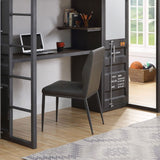 Acme Cargo Chair, Gunmetal Finish Mattress-Xperts-Florida