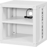 Acme Cargo Nightstand (USB), White Mattress-Xperts-Florida