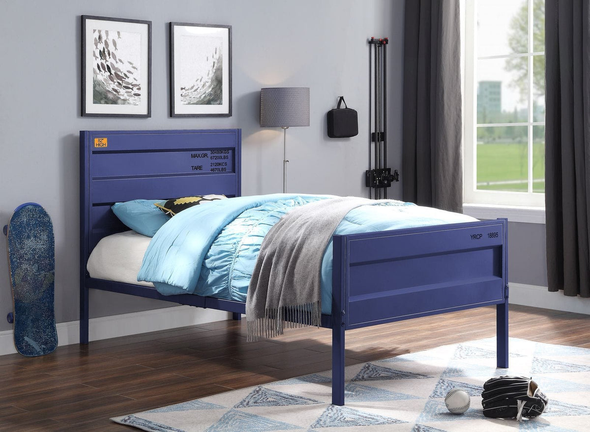 Acme Cargo Twin Bed, Blue Mattress-Xperts-Florida