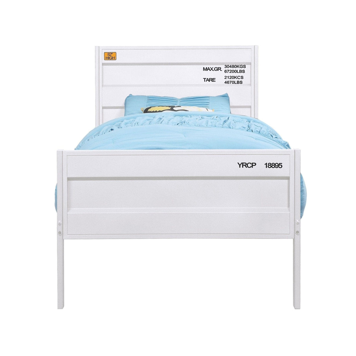 Acme Cargo Twin Bed, White Mattress-Xperts-Florida