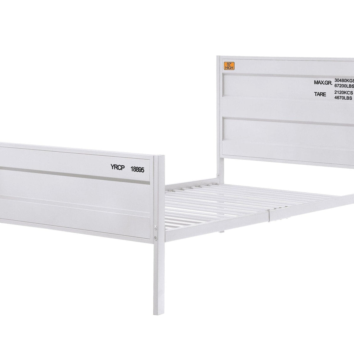 Acme Cargo Twin Bed, White Mattress-Xperts-Florida